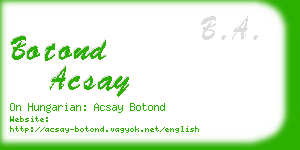 botond acsay business card